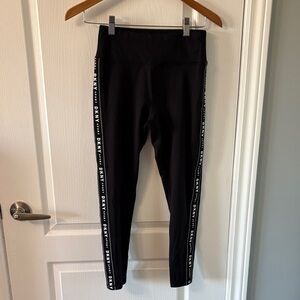 DKNY Black Tights with Logo Accents